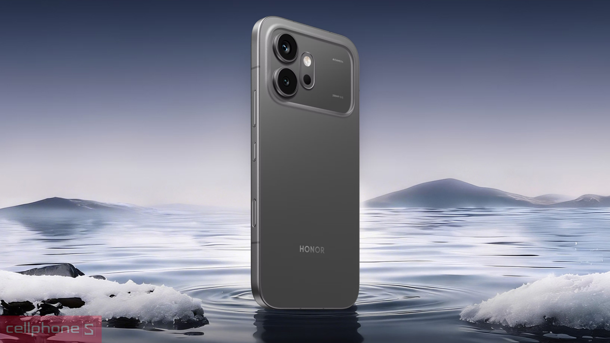 Thiết kế thời thượng HONOR 600 5G màu đen sang trọng ấn tượng với cụm camera mặt lưng