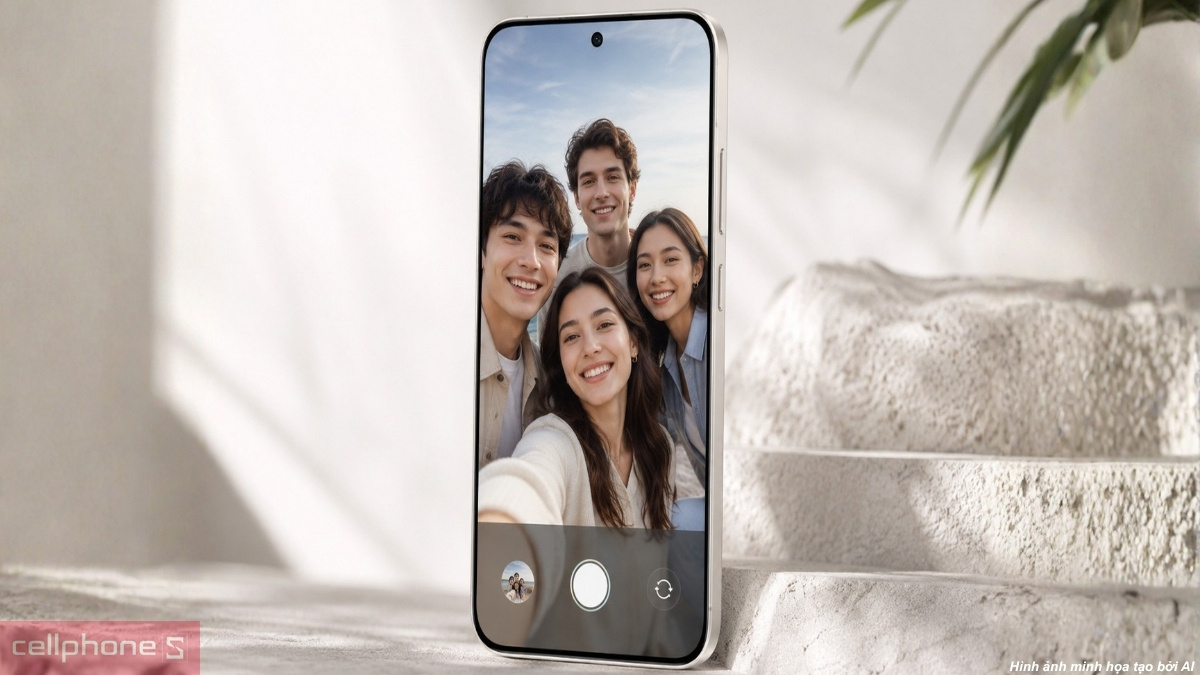 Trải nghiệm chụp ảnh selfie nhóm rõ nét và tự nhiên bằng camera trước của HONOR 600