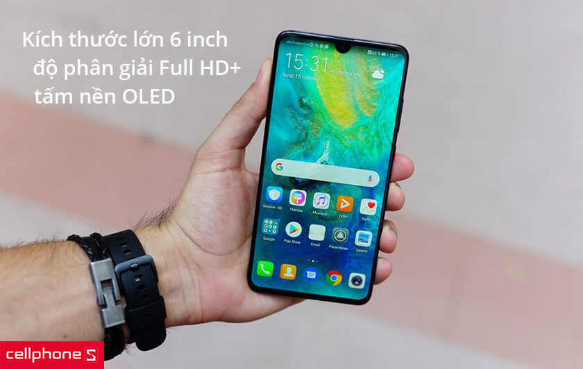 màn hình kích thước 6 inch, độ phân giải Full HD+