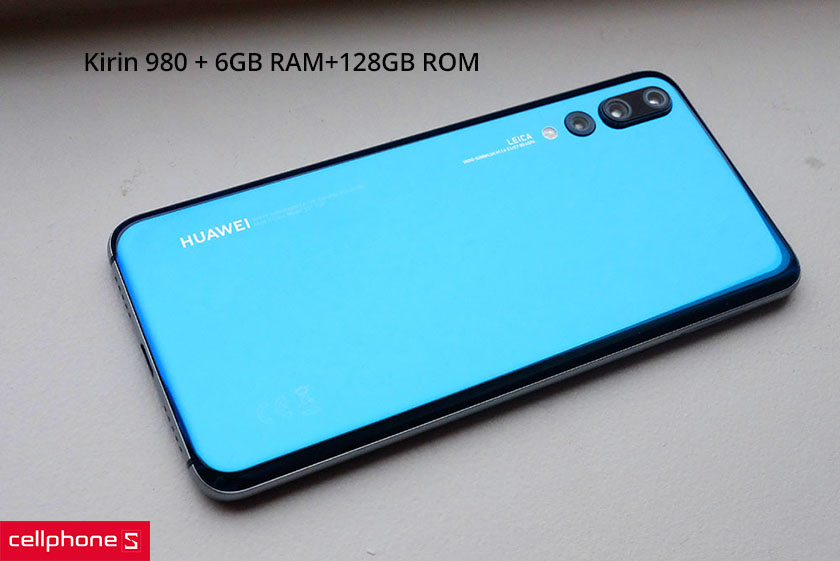 cấu hình phần cứng Huawei P30 sử dụng chip Kirin 980 + 6GB RAM+128GB ROM