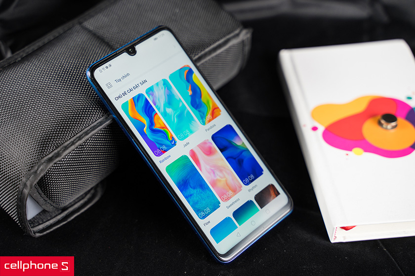 thiết kế màn hình giọt nước trên huawei p30 chính hãng