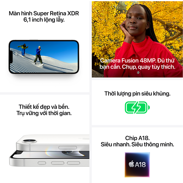 iPhone 16e 128GB | Chính hãng VN/A