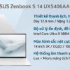 Laptop ASUS Zenbook S 14 UX5406AA-SU348W
