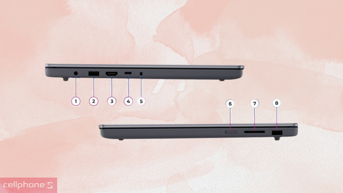 Cổng kết nối Lenovo IdeaPad Slim 3 15Q8X10 83N3002PVN