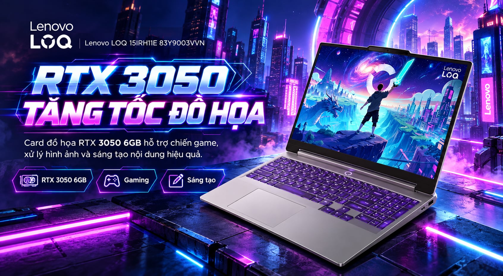 Laptop Lenovo LOQ 15IRH11E 83Y9003VVN