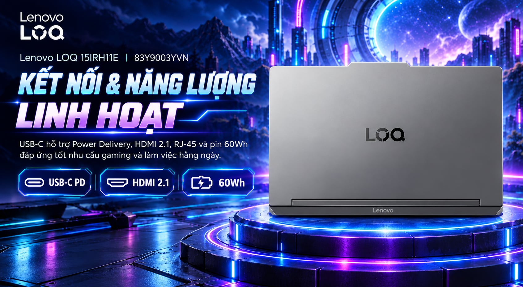 Laptop Lenovo LOQ 15IRH11E 83Y9003YVN