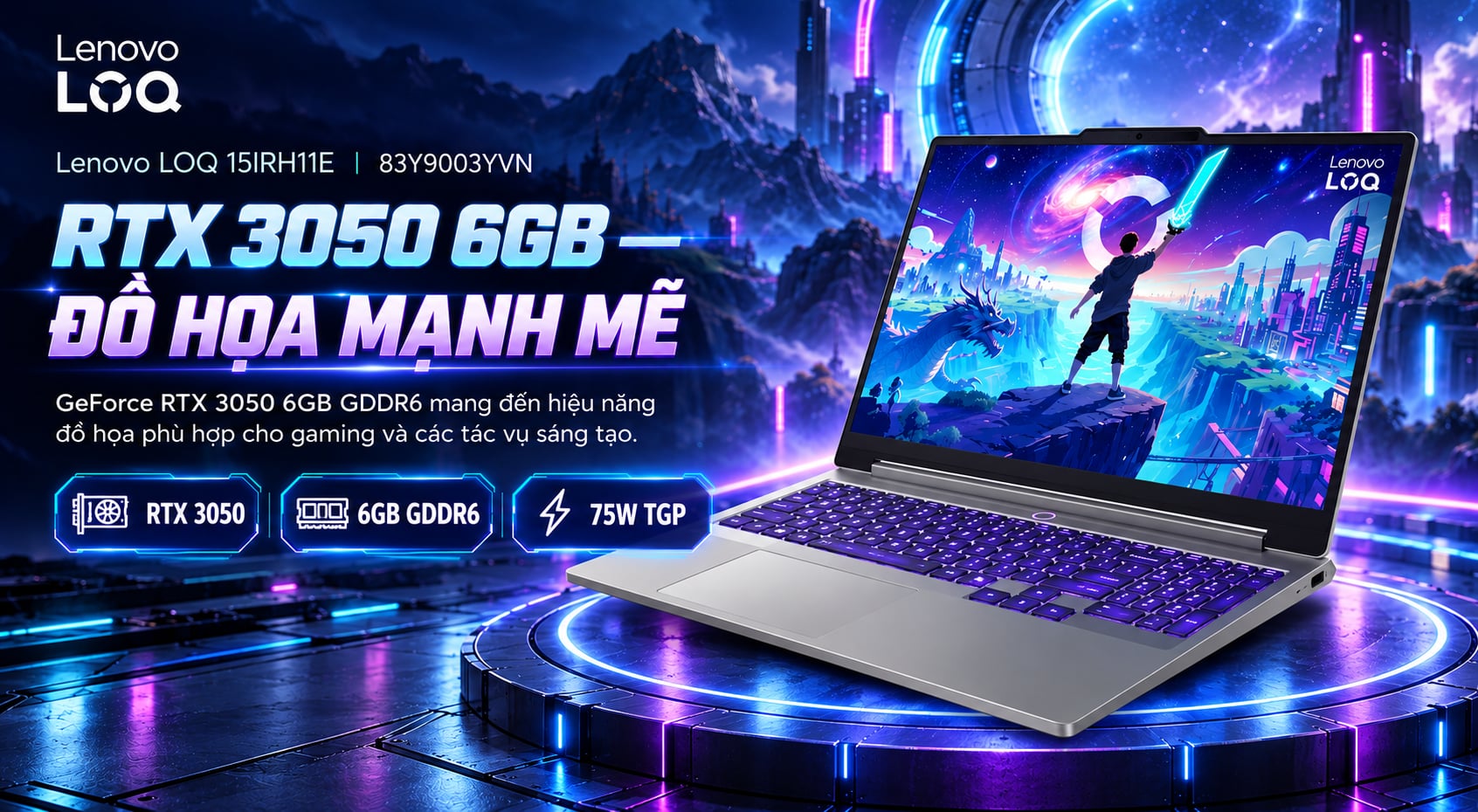 Laptop Lenovo LOQ 15IRH11E 83Y9003YVN