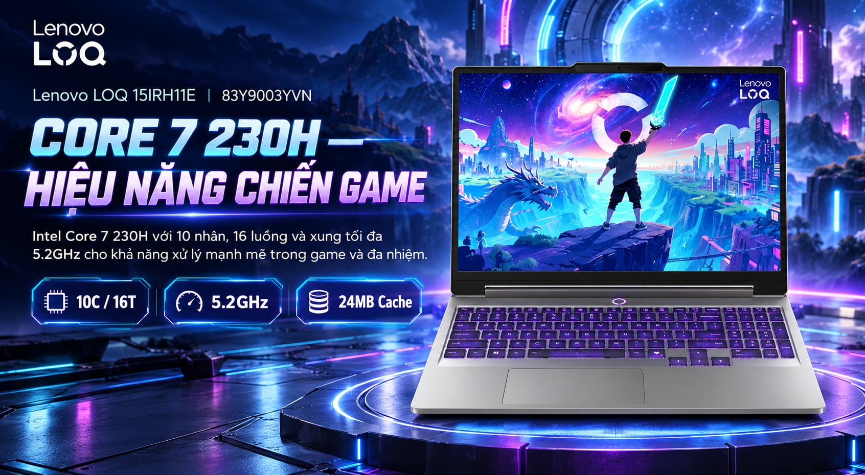 Laptop Lenovo LOQ 15IRH11E 83Y9003YVN
