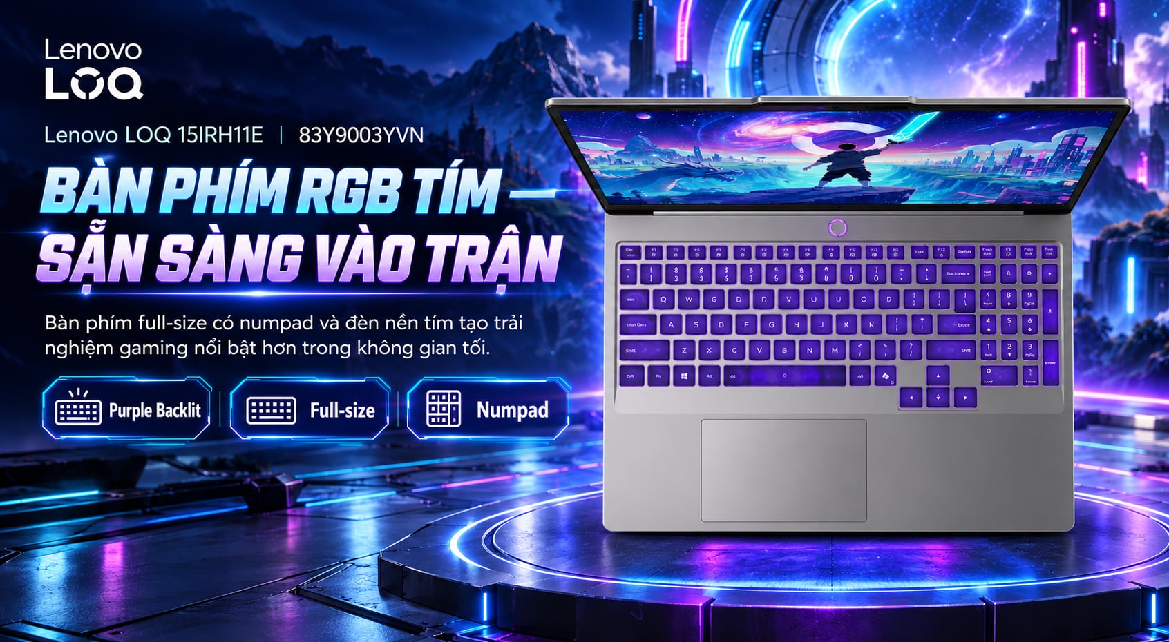 Laptop Lenovo LOQ 15IRH11E 83Y9003YVN