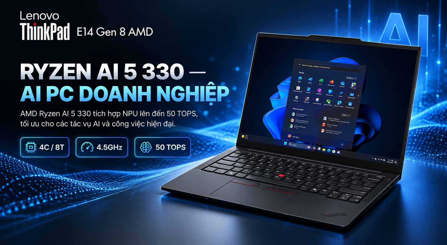 Laptop Lenovo ThinkPad E14 Gen 8 21Y2007BVN