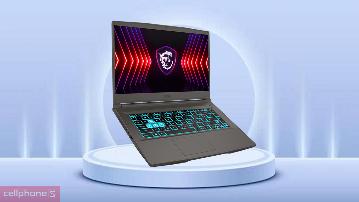 Thiết kế laptop MSI Gaming Thin 15 B13UC-3247VN