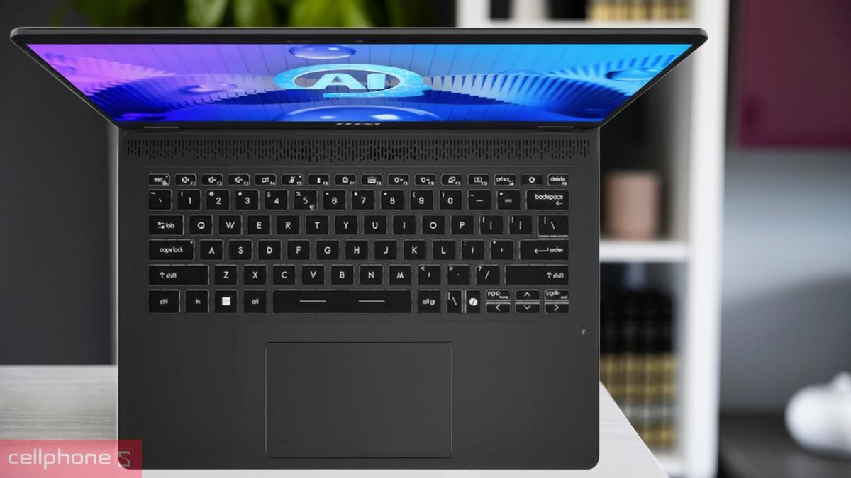 Thiết kế laptop MSI Prestige 14 AI Evo C1MG-081VN