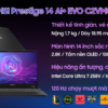 Laptop MSI Prestige 14 AI+ EVO C2VMG-020VN