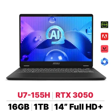 Laptop MSI Prestige 14 AI Studio C1UDXG-058VN - Tín Nguyễn Luxury