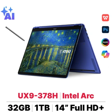 Laptop MSI Prestige 14 Flip AI+ Vincent van Gogh Edition - Starry Night Over the Rhône 14T234-260VN - Tín Nguyễn Luxury
