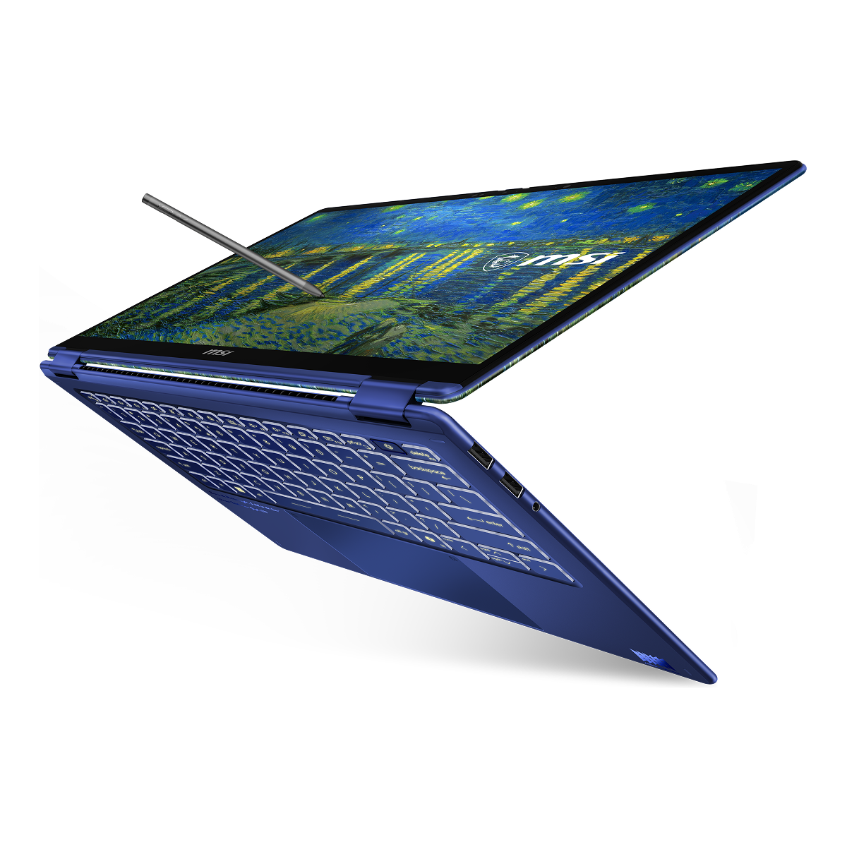 Laptop MSI Prestige 14 Flip AI+ Vincent van Gogh Edition – Starry Night Over the Rhône 14T234-260VN