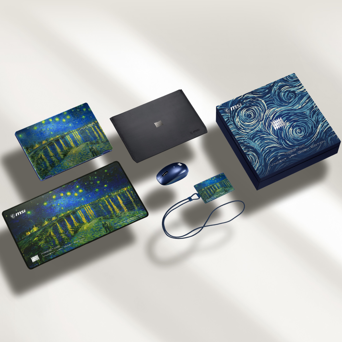 Laptop MSI Prestige 14 Flip AI+ Vincent van Gogh Edition – Starry Night Over the Rhône 14T234-260VN