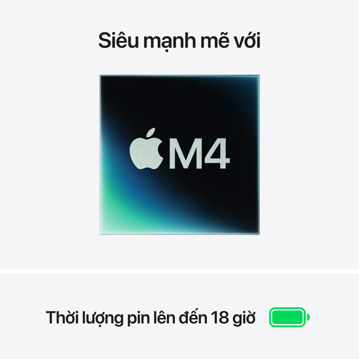 MacBook Air M4 13 inch 2025 10CPU 10GPU 24GB 512GB Sạc 70W | Chính hãng Apple Việt Nam