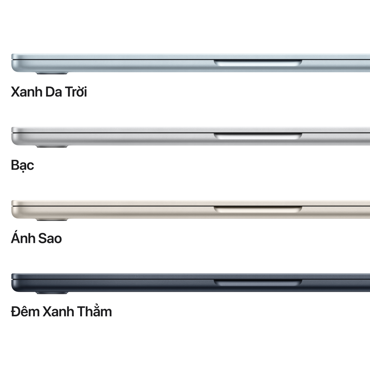 MacBook Air M4 13 inch 2025 10CPU 10GPU 24GB 512GB Sạc 70W | Chính hãng Apple Việt Nam
