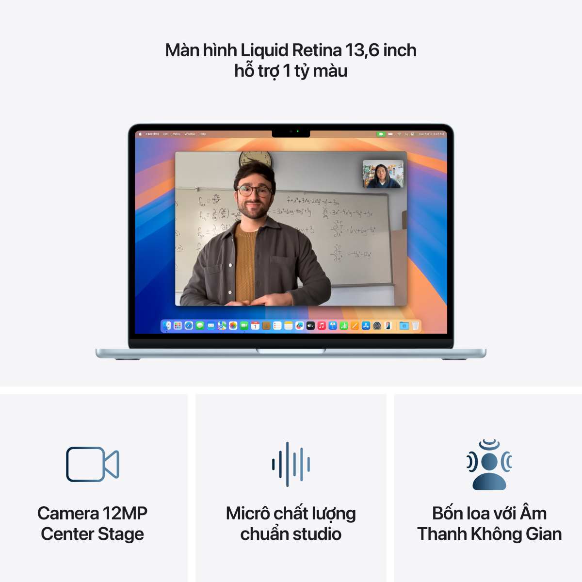 MacBook Air M4 13 inch 2025 10CPU 10GPU 24GB 512GB Sạc 70W | Chính hãng Apple Việt Nam