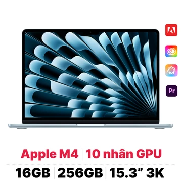 MacBook Air M4 15 inch 2025 10CPU 10GPU 16GB 256GB | Chính hãng Apple Việt Nam - Tín Nguyễn Luxury