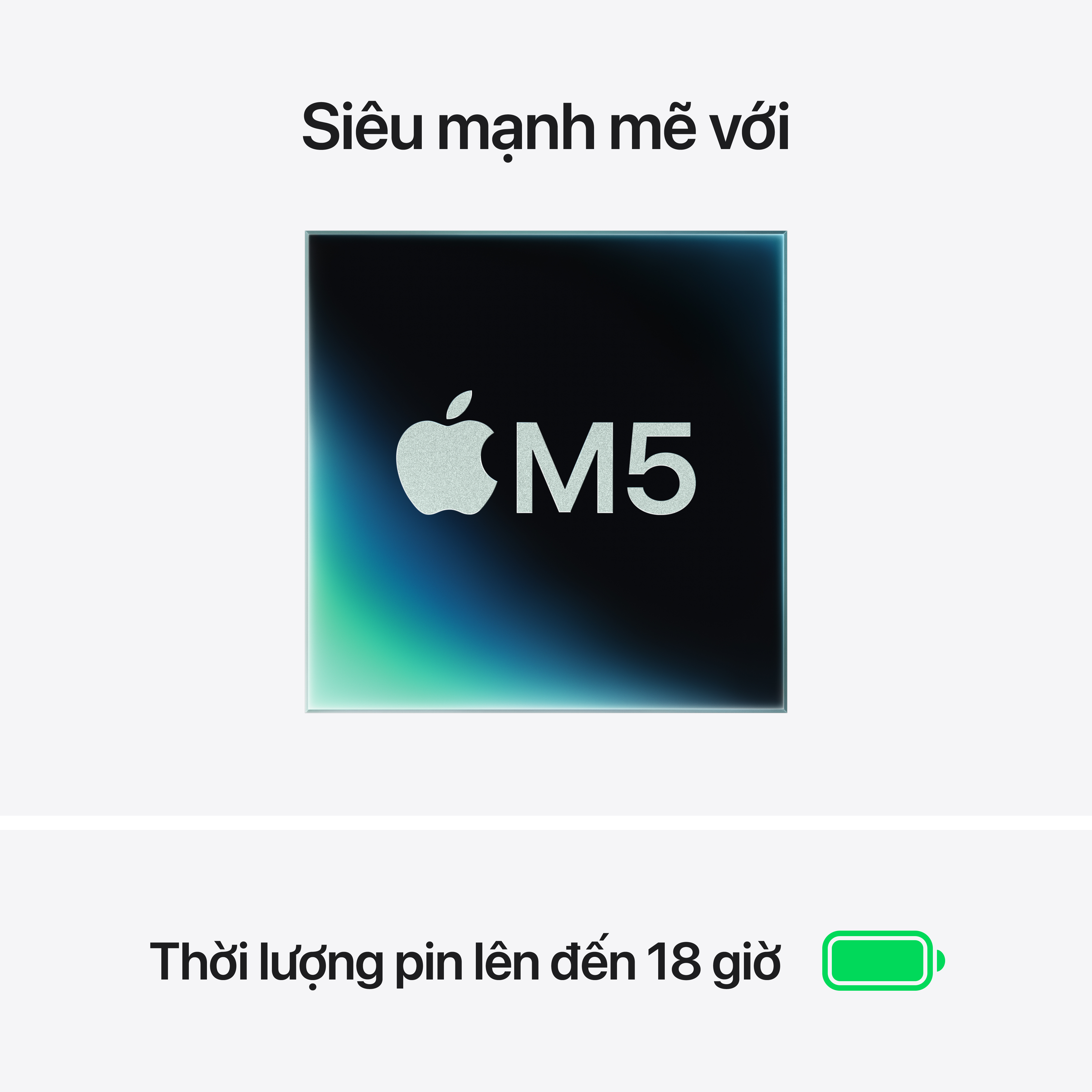MacBook Air M5 13 inch 2026 10CPU 10GPU 32GB 1TB Sạc 70W | Chính hãng Apple Việt Nam
