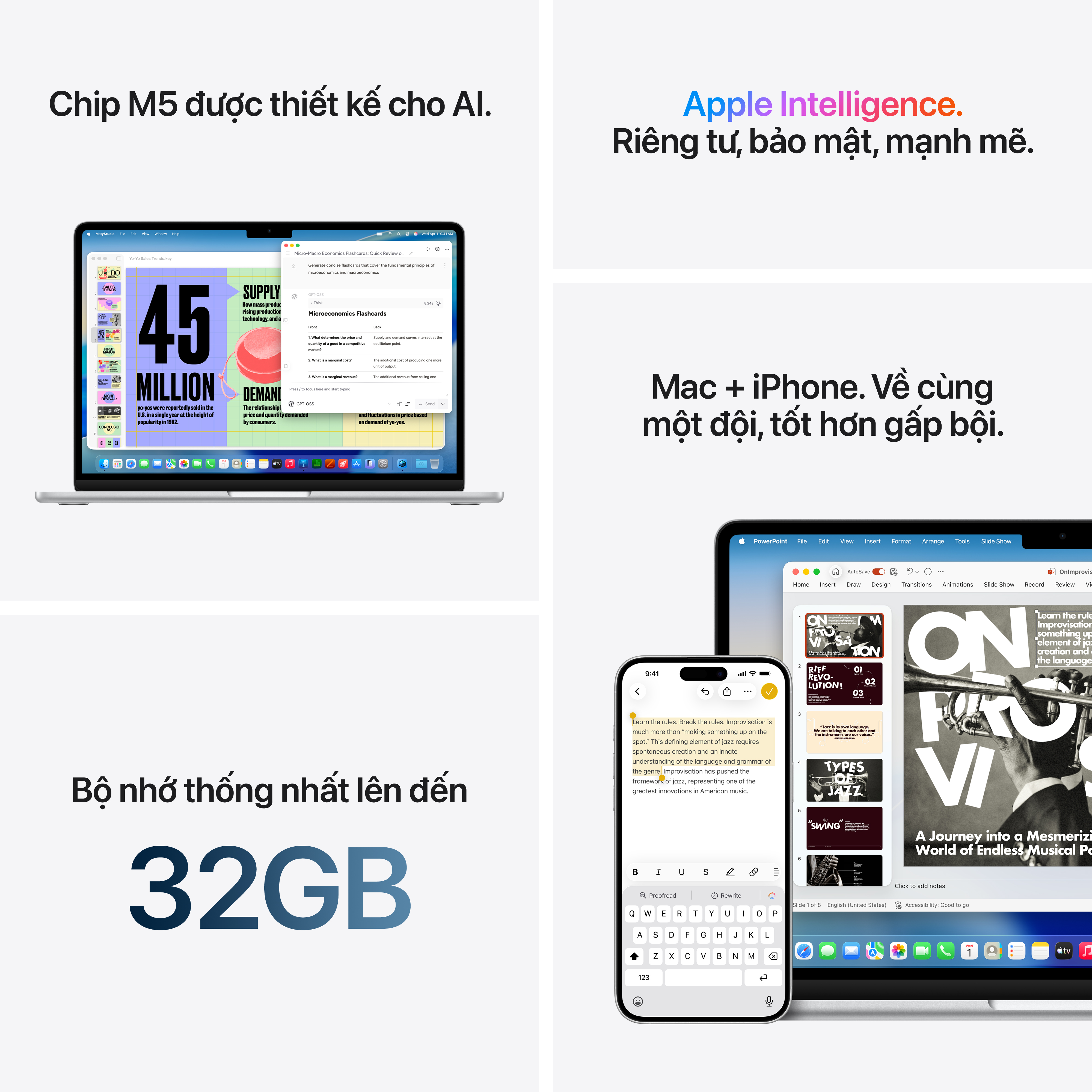 MacBook Air M5 15 inch 2026 10CPU 10GPU 16GB 1TB | Chính hãng Apple Việt Nam