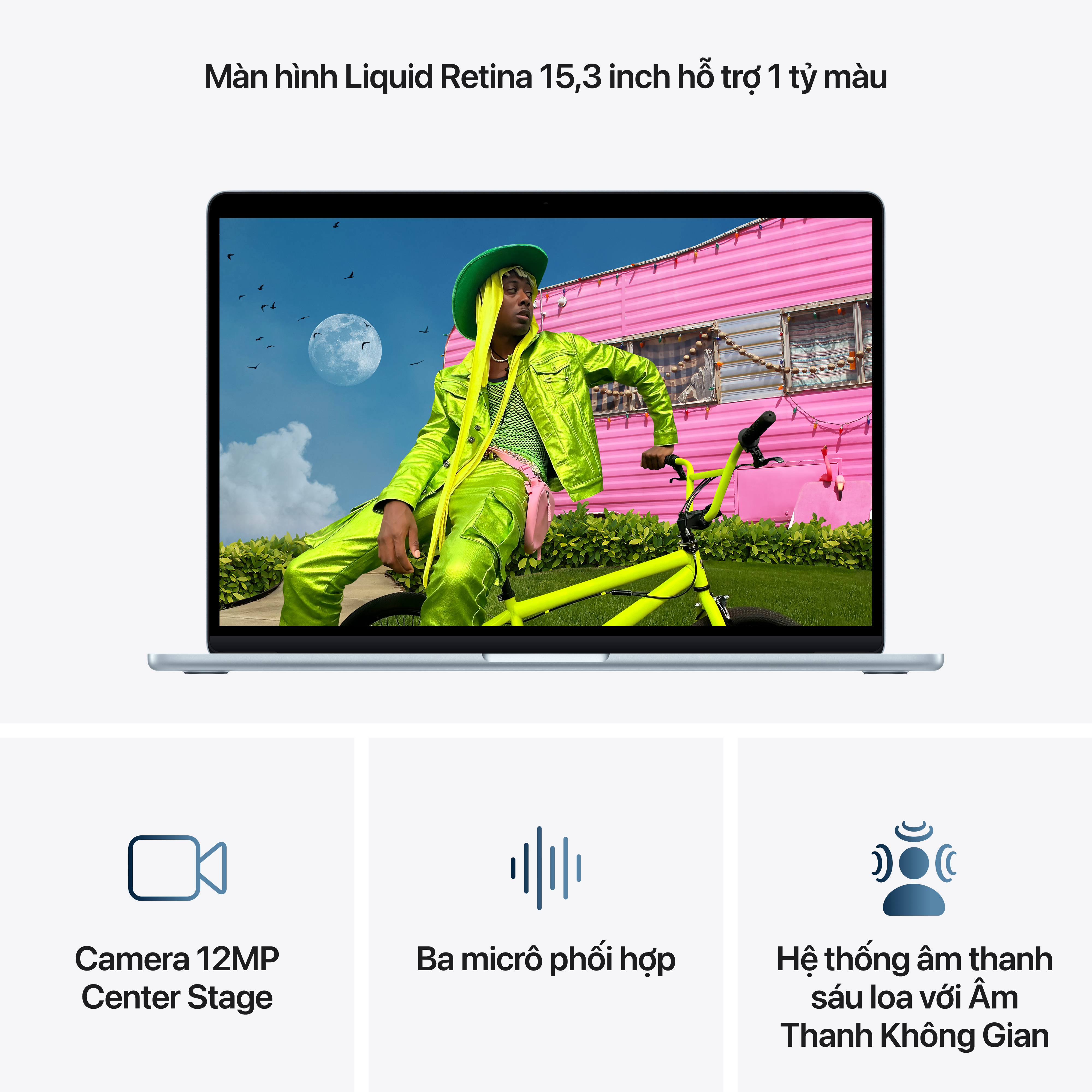 MacBook Air M5 15 inch 2026 10CPU 10GPU 16GB 512GB | Chính hãng Apple Việt Nam