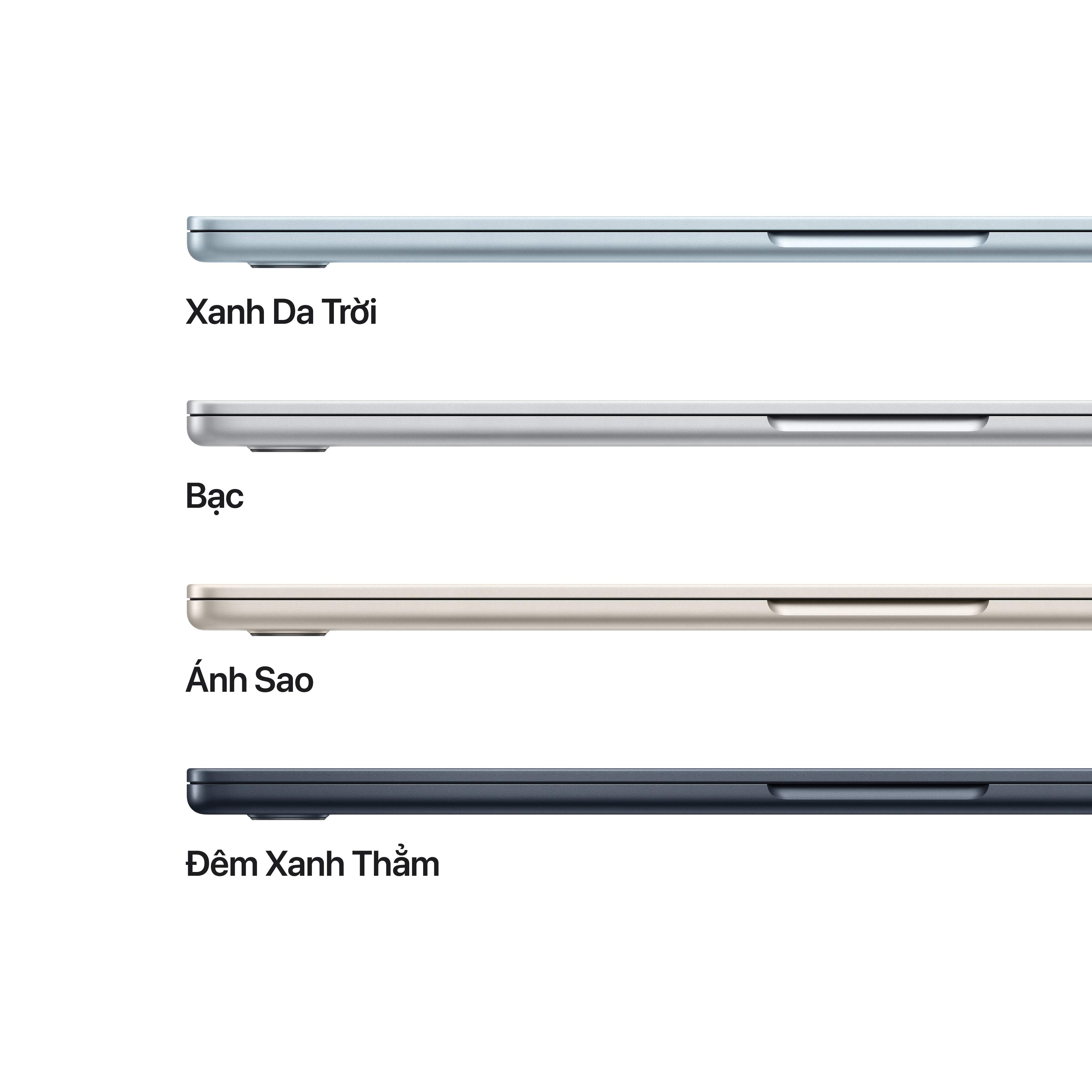 MacBook Air M5 15 inch 2026 10CPU 10GPU 24GB 1TB Sạc 70W | Chính hãng Apple Việt Nam