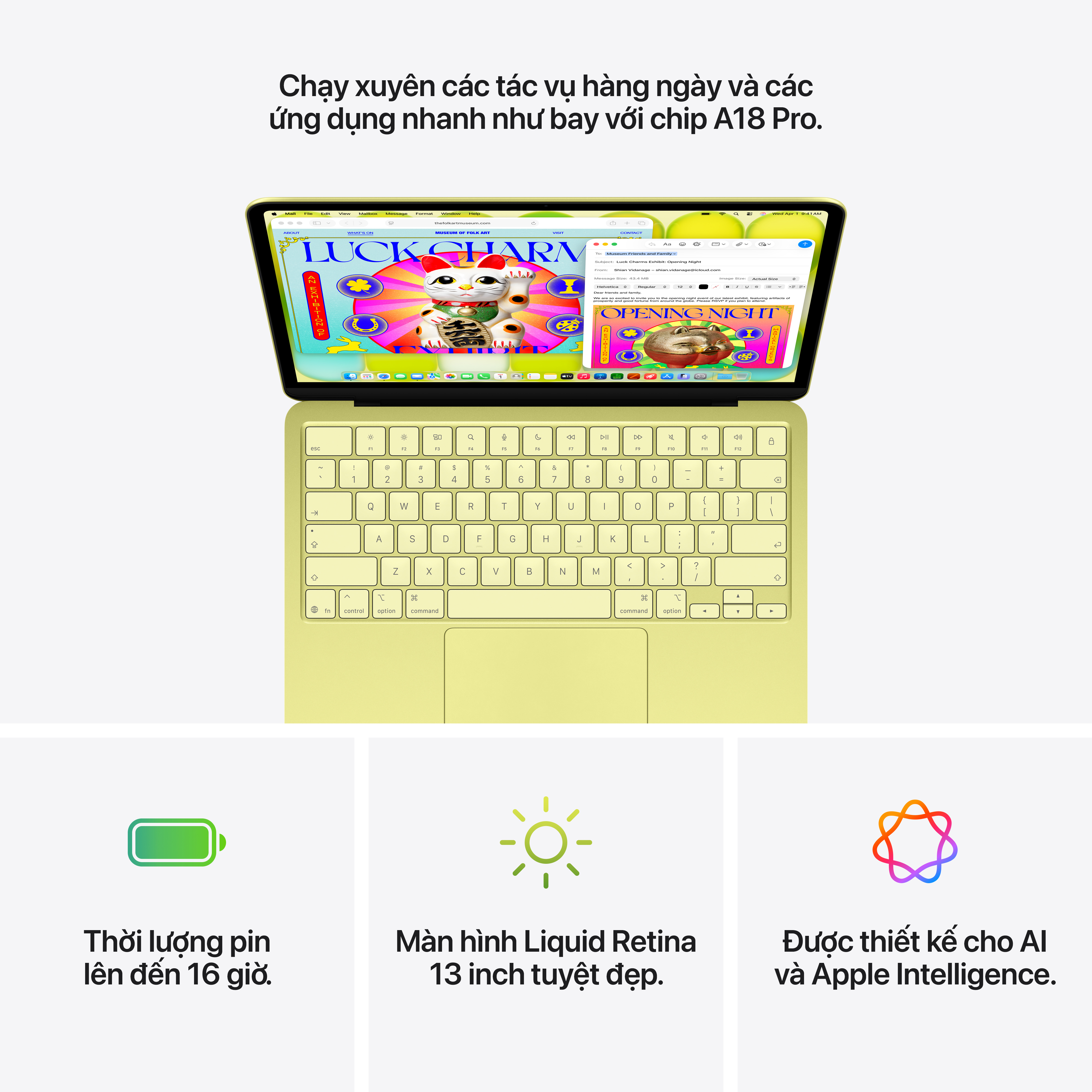 MacBook Neo 13 inch A18 Pro 2026 6CPU 5GPU 8GB 256GB | Chính hãng Apple Việt Nam