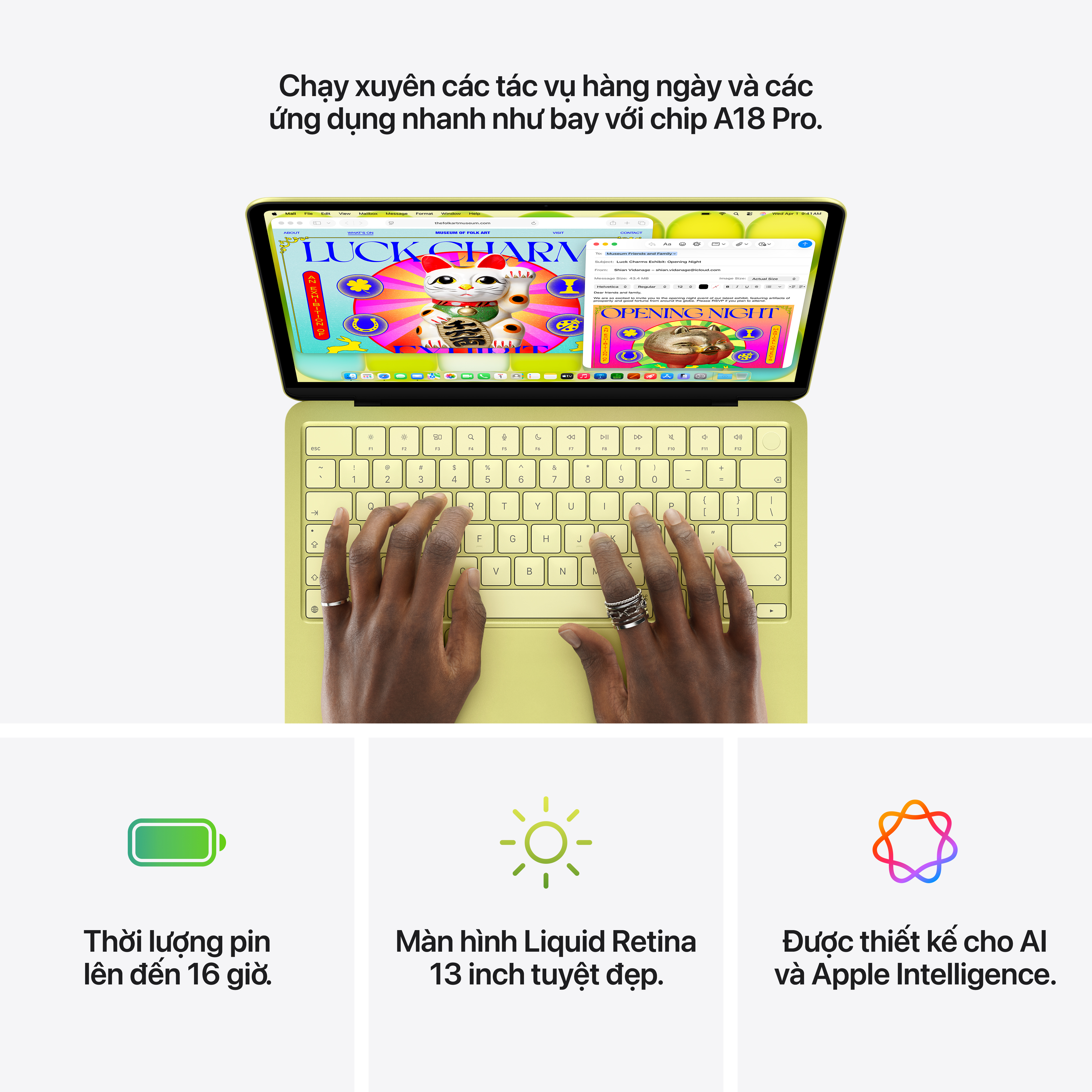 MacBook Neo 13 inch A18 Pro 2026 6CPU 5GPU 8GB 512GB Touch ID | Chính hãng Apple Việt Nam