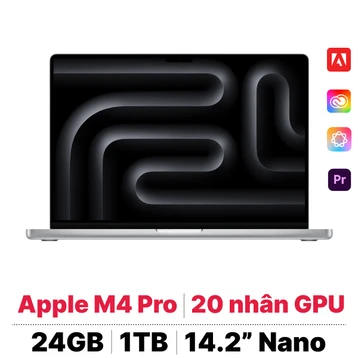 MacBook Pro 14 M4 Pro 14CPU 20GPU 24GB 1TB Nano | Chính hãng Apple Việt Nam - Tín Nguyễn Luxury
