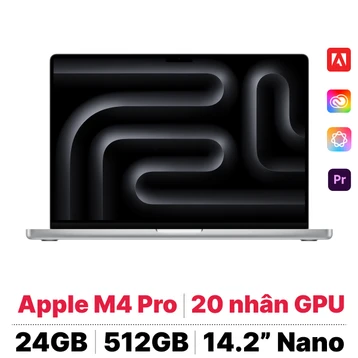 MacBook Pro 14 M4 Pro 14CPU 20GPU 24GB 512GB Nano | Chính hãng Apple Việt Nam - Tín Nguyễn Luxury