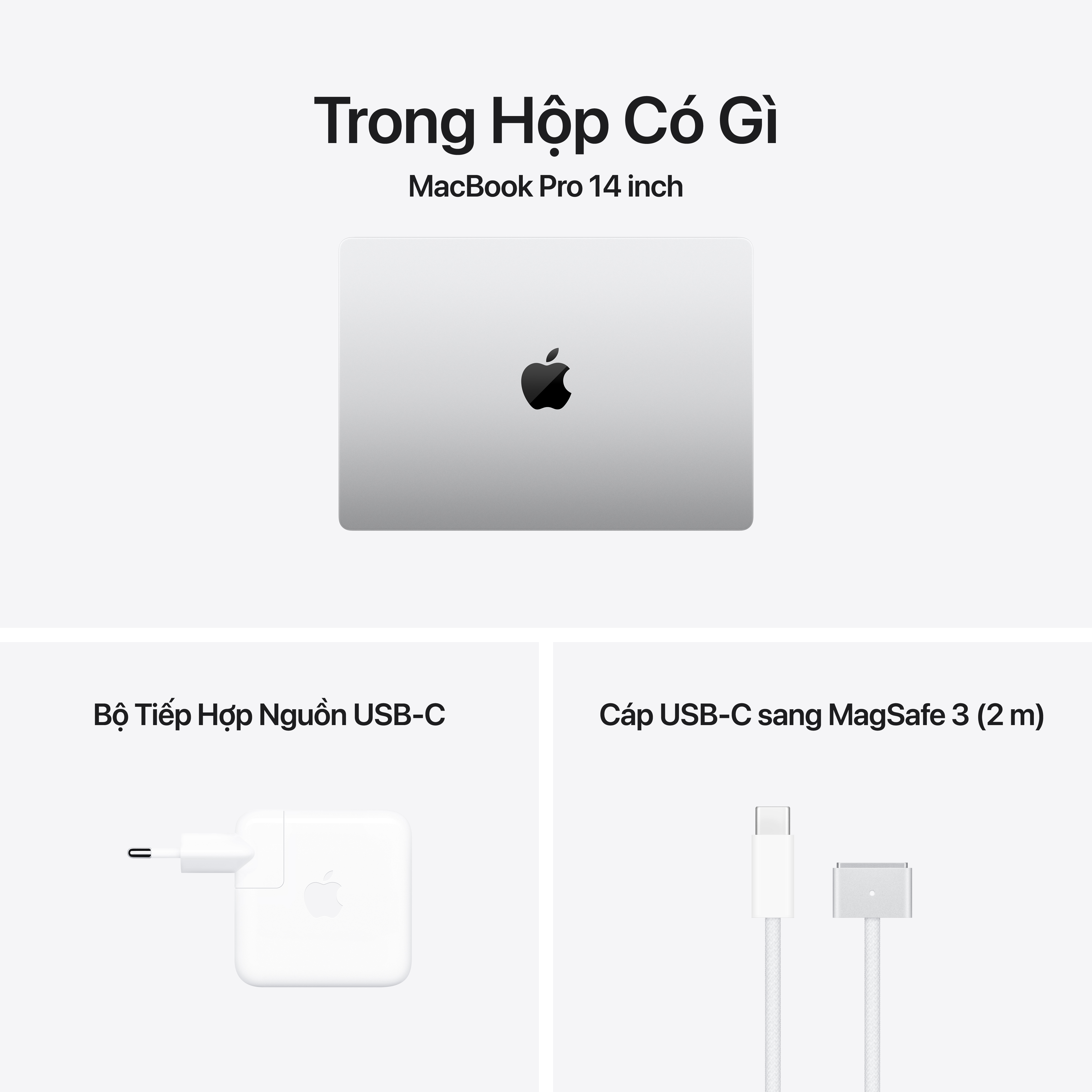 MacBook Pro 14 M4 Pro 14CPU 20GPU 24GB 512GB Nano | Chính hãng Apple Việt Nam