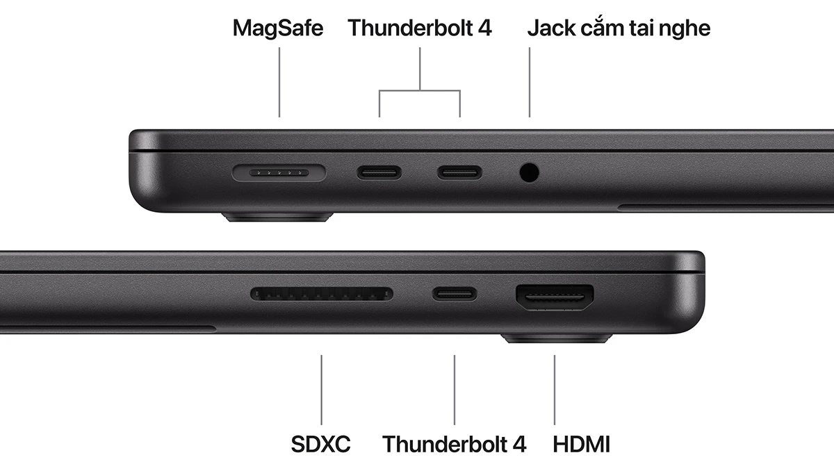 Macbook Pro chip M5 16GB 1TB sở hữu viên pin Li-Po