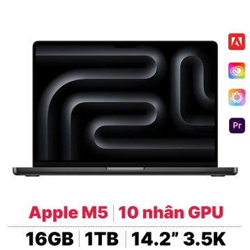 MacBook Pro 14 M5 10CPU 10GPU 16GB 1TB | Chính hãng Apple Việt Nam - Tín Nguyễn Luxury