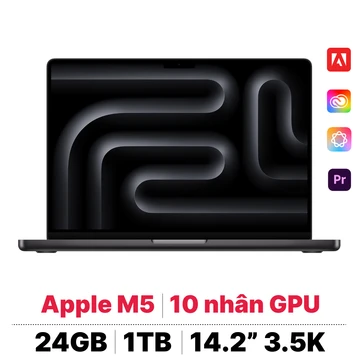 MacBook Pro 14 M5 10CPU 10GPU 24GB 1TB | Chính hãng Apple Việt Nam - Tín Nguyễn Luxury