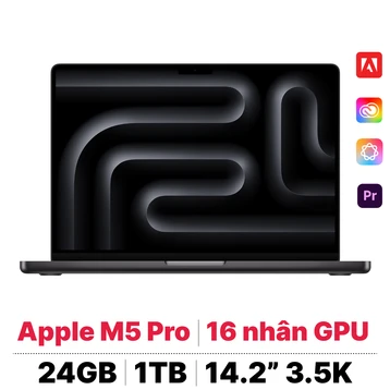 MacBook Pro M5 Pro 14 inch 2026 15CPU 16GPU 24GB 1TB | Chính hãng Apple Việt Nam - Tín Nguyễn Luxury