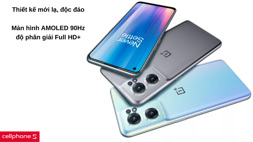 Thiết kế họa tiết sandstone cùng màn hình AMOLED 90 Hz
