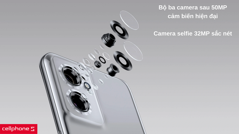 Camera ba ống kính đến 50 MP ấn tượng và bắt mắt