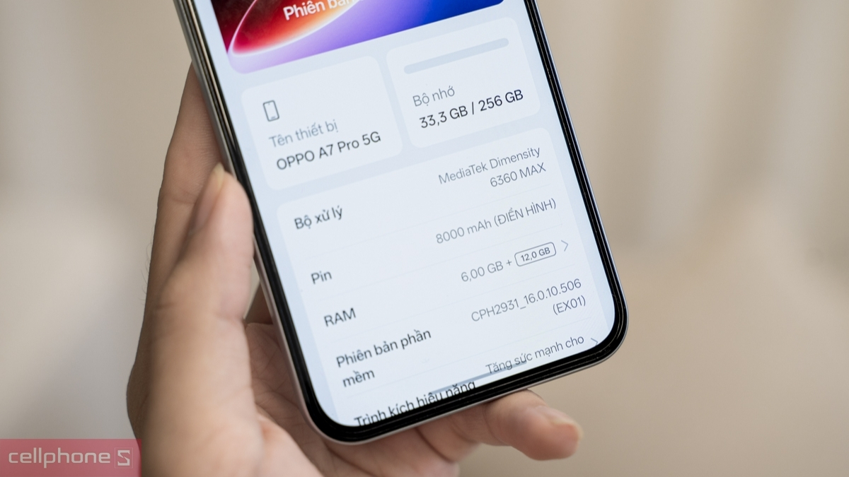 OPPO A7 Pro 5G tích hợp chip NetworkBoost S1 hỗ trợ kết nối ổn định