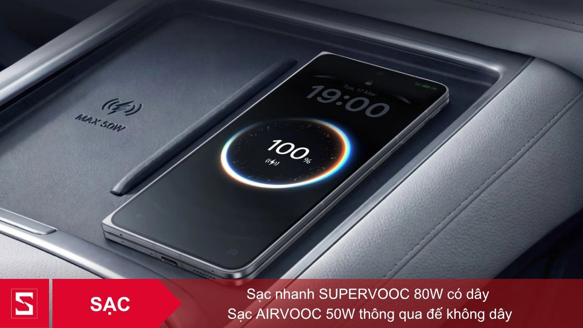 OPPO Find N6 hỗ trợ sạc không dây 50W