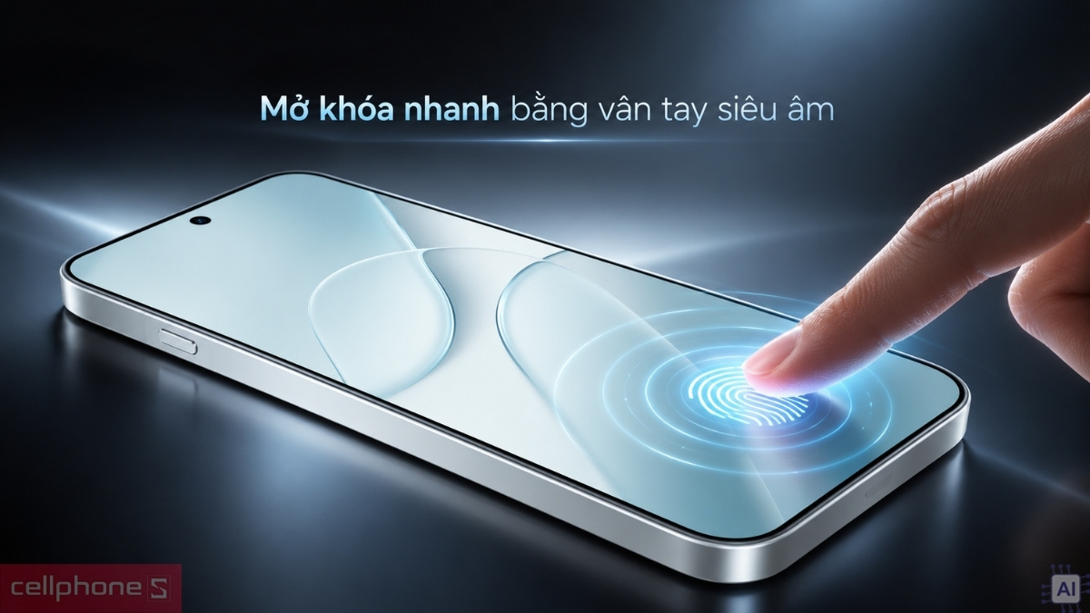 OPPO Find X10 hỗ trợ mở khóa nhanh bằng cảm biến vân tay siêu âm