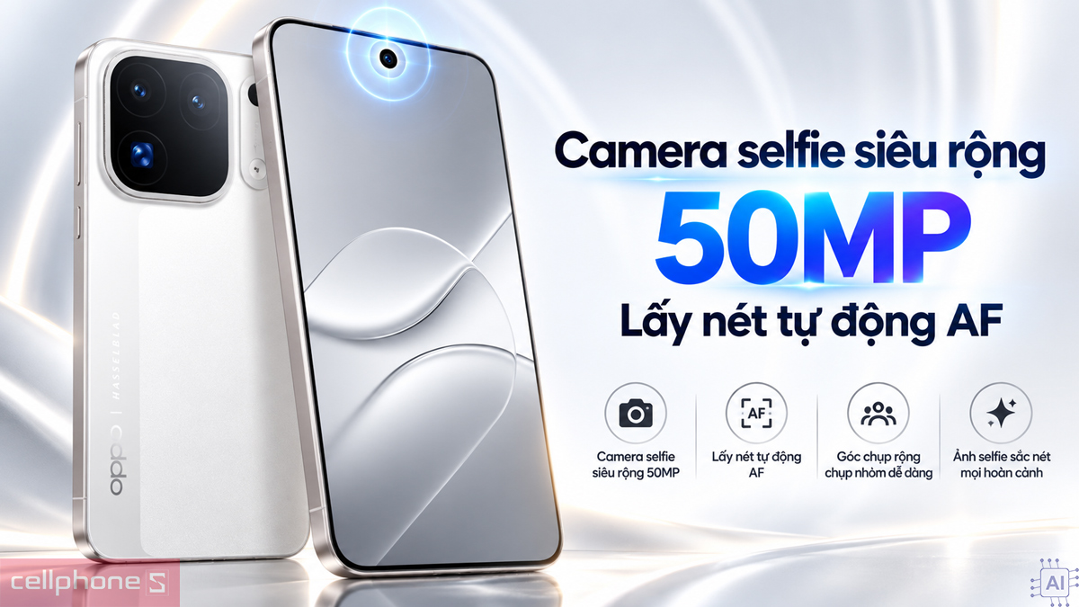 Camera selfie 50MP góc rộng của OPPO Find X10 Pro Max