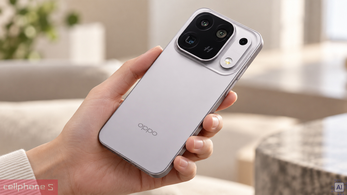 Cụm camera nhô cao ở mặt lưng OPPO Find X10 Pro Max, máy nặng 233 g