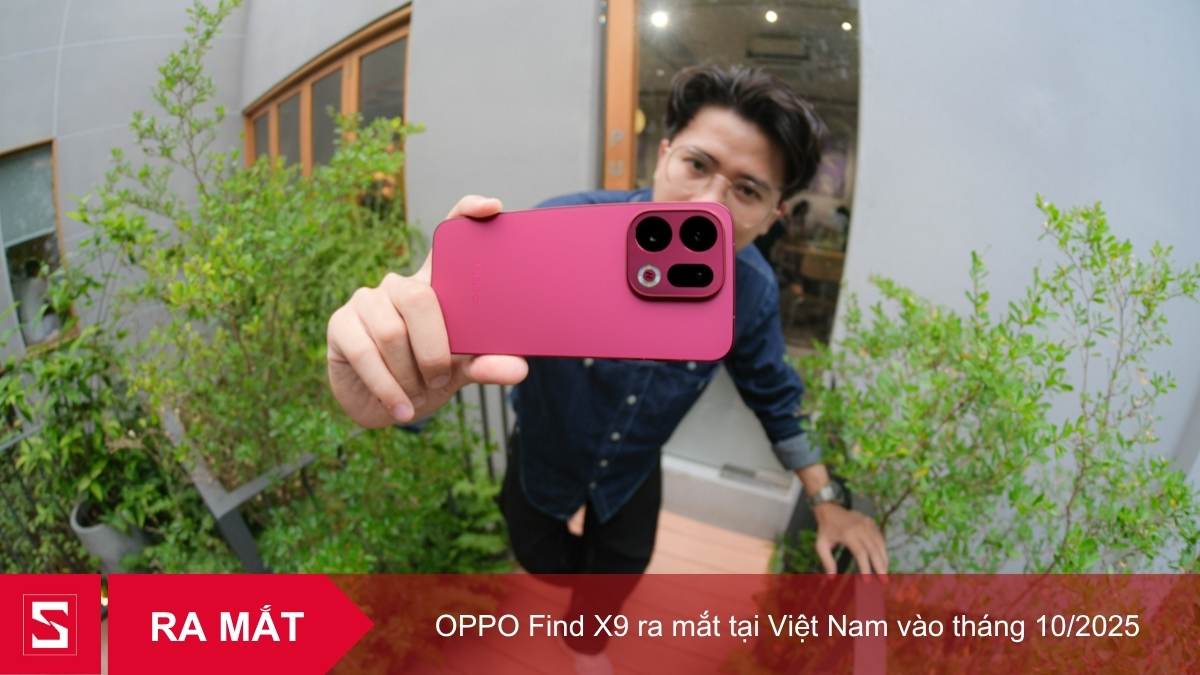 OPPO Find X9 màu đỏ ra mắt tại Việt Nam tháng 10/2025 thiết kế nổi bật, sang trọng