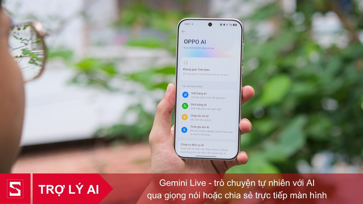 Tính năng OPPO AI trên Find X9 tích hợp Gemini Live hỗ trợ viết, dịch, ghi âm thông minh