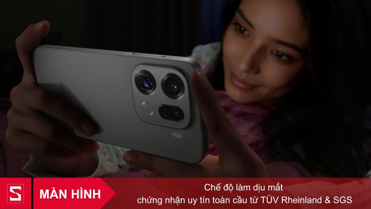 OPPO Find X9 Pro chế độ làm dịu mắt đạt chứng nhận TÜV Rheinland và SGS bảo vệ thị giác tối ưu