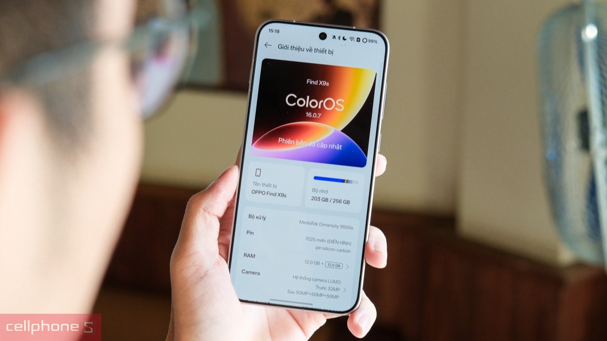 OPPO Find X9s mang giao diện ColorOS 16 trực quan, mượt mà