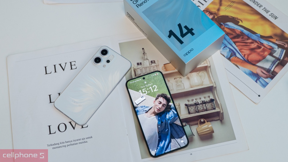 OPPO Reno14 5G nổi bật với mặt sau họa tiết mới lạ